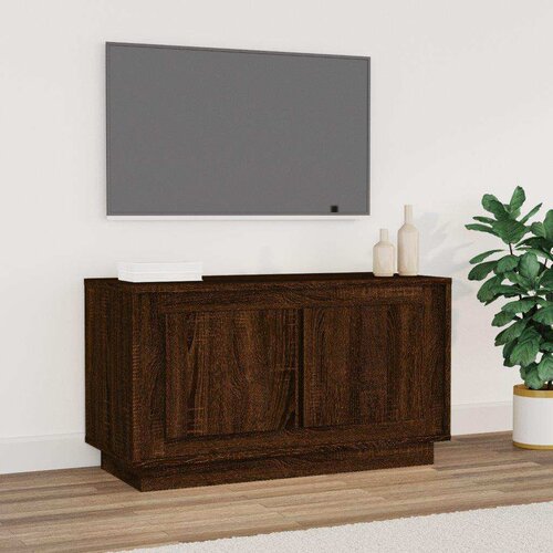 TV ormarić smeđa boja hrasta 80x35x45 cm konstruirano drvo Cene
