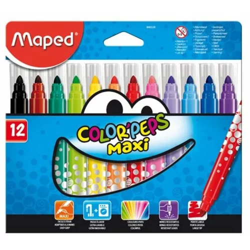 Maped Otroški flomastri Color'Peps Jumbo - 12 barv