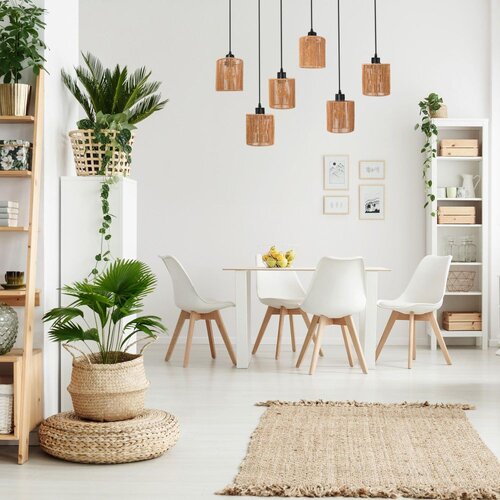 Toolight Viseća lampa APP1822-6CP NATURE BLACK Slike