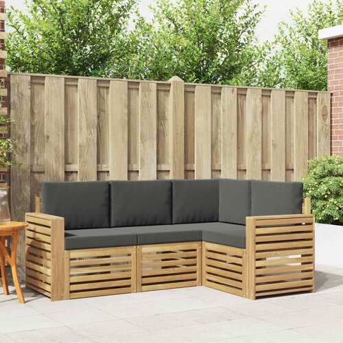  Setovi sofa 4 pcs Bijela i antracit 191 x 132,5 x 73 cm Cijene