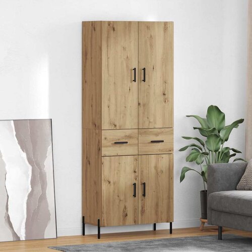vidaXL Highboard Umjetnički hrast 69,5 x 34 x 180 cm Konstruirano drvo Cene