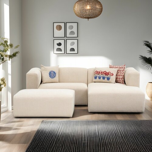 Atelier Del Sofa linden mini right - cream cream corner sofa Slike