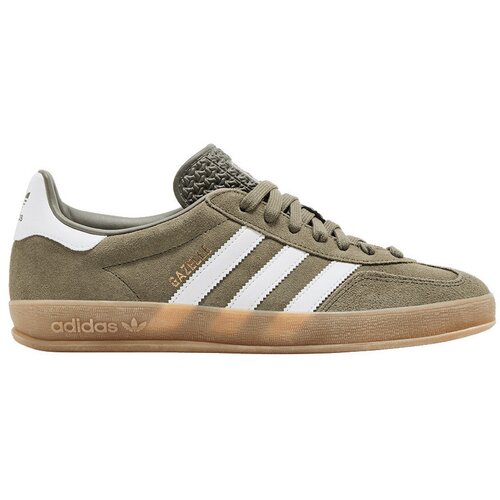 Adidas Nizke superge Gazelle Indoor Olive Strata Cloud White Gum Zelena Slike