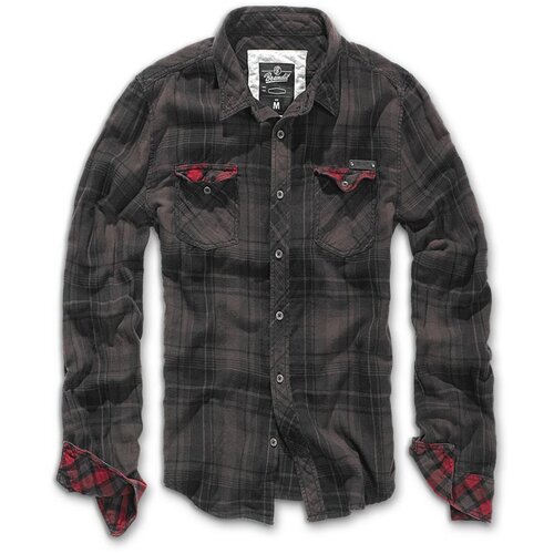 Urban Classics Duncan Checked Shirt Brown Slike