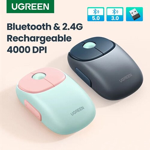 Ugreen MU102 bežični mi&amp;scaron; Pink Wifi / BT Slike
