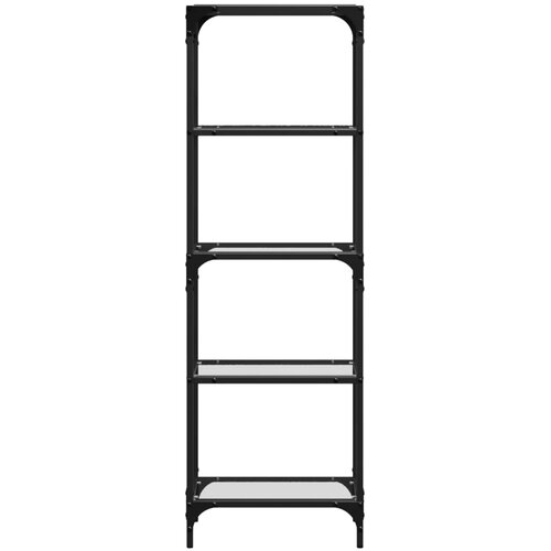vidaXL stalak za pohranu s prozirnom povr&scaron;inom 40x30x123 cm čelični Cijene