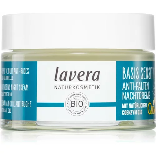 Lavera Basis Sensitiv Q10 noćna krema za lice s koenzimom Q10 50 ml