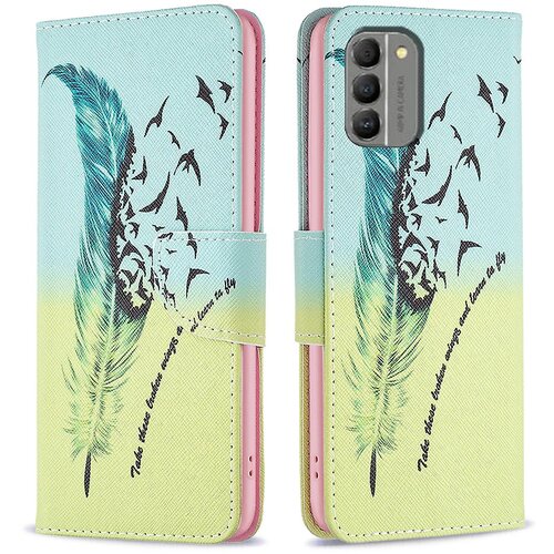 INORCO Torbica denarnica s potiskom vzorcev za Nokia G310, ovitek za telefon z magnetnim zapiranjem s stojalom iz PU usnja, (22033487) Slike
