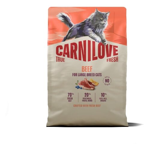 Carnilove Cat True Fresh Adult Large, briketi - govedina 2 kg Slike