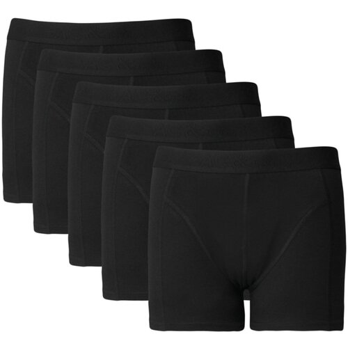 AC&Co / Altınyıldız Classics Men's Black 5-Pack Cotton Flexible Boxer Slike