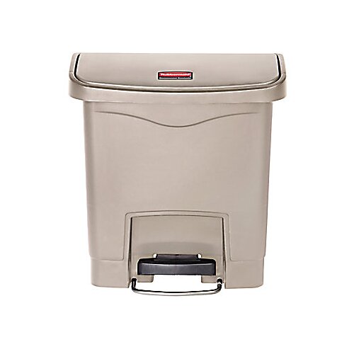 Rubbermaid Zbiralnik odpadkov s pedalom SLIM JIM®, prostornina 15 l, ŠxVxG 230 x 399 x 377 mm, bež Cene