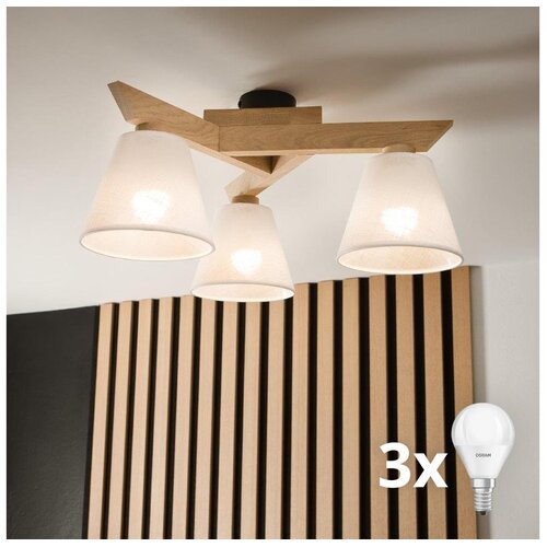  Brilagi - LED Plafonski luster ANTHONY 3xE14/40W/230V hrast/bela Cene