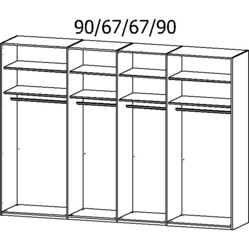 Novel OMARA Z DRSNIMI VRATI, hrast artisan Slike
