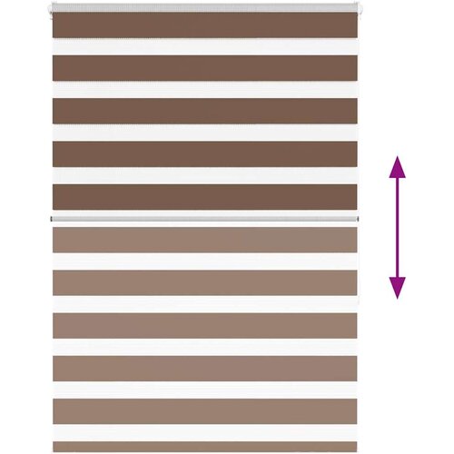 vidaXL Zavjesa zebra 115x150 cm širina tkanine 110,9 cm poliester Cene