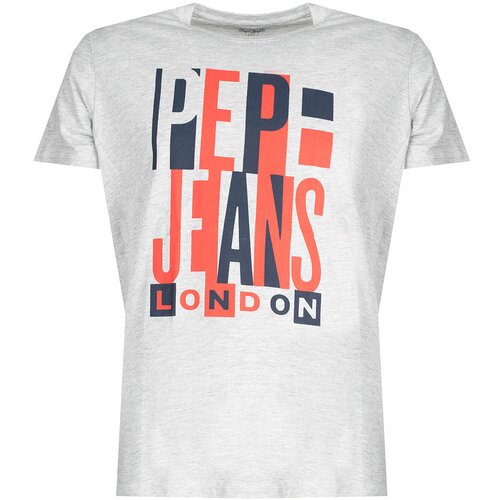 Pepe Jeans Majice s kratkimi rokavi - Siva Cene