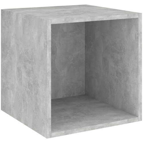 Maison Chic Stenska omarica - Zidna omarica betonsko siva 37x37x37 cm inženirski les iu702, (22062853) Cene