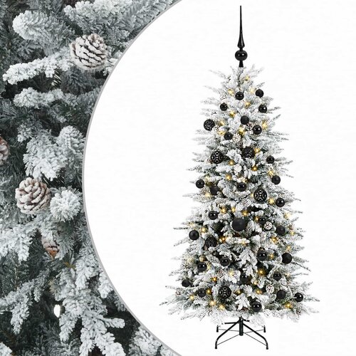  Umjetno božićno drvce s nogom 150 cm 150 LED lampica Slike