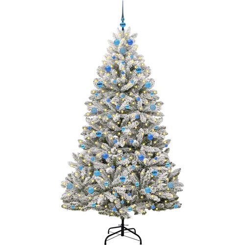  Umjetno božićno drvce 210 cm 300 LED lampica Topla bijela Slike