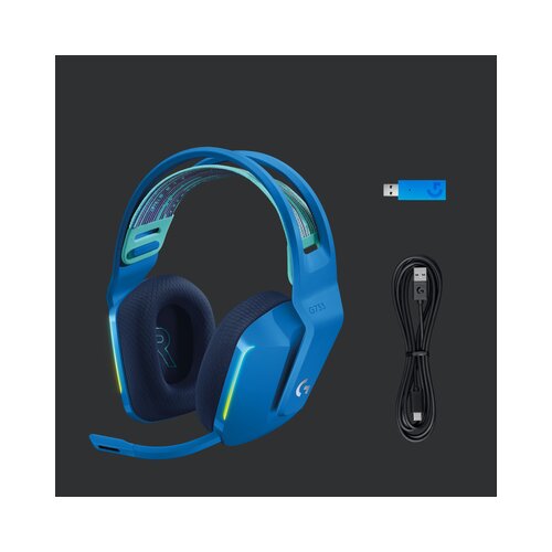 Logitech lOGI G733 LightSpeed Headset blue 981-000943 Slike