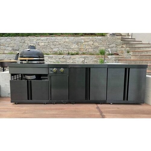 MyOutdoorKitchen Crni inox modul s ormarićem za pohranu 7913 Cijene