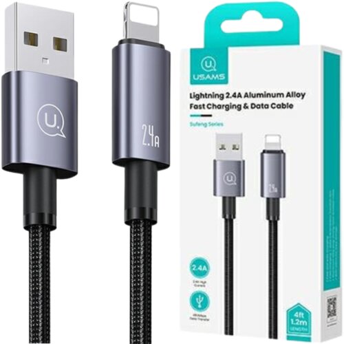 Usams USB TO LIGHTNING KABEL 2.4A 1.2M HITRO POLNJENJE ZA IPHONE STEEL, (21980507) Cene