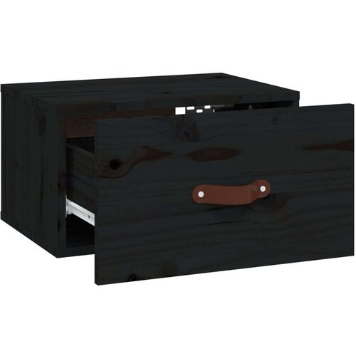 vidaXL Stenska nočna omarica 2 kosa črna 40x29,5x22 cm Cene