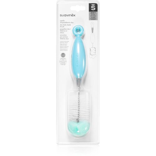 Suavinex Duo Baby Bottle Brush krtača za čiščenje Turquoise 1 kos Cene