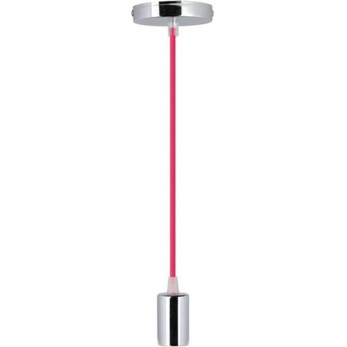 Kabel za napajanje 1xE27/60W/230V tamno ružičasta/sjajni hrom Cene