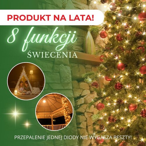  Božićne lampice &amp;ndash; 300 LED, toplo bijela Slike