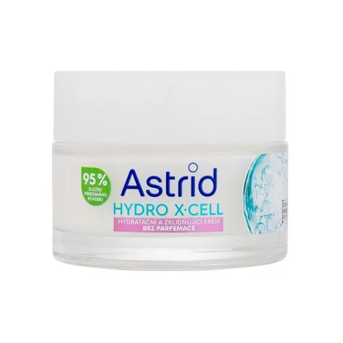 Astrid Hydro X-Cell Hydrating & Soothing Cream hidratantna i umirujuća krema bez mirisa 50 ml za ženske