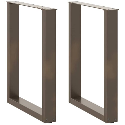  Noge za blagovaonski stol U-oblik 2 kom Prirodni čelik 60 x (72-73) cm Čelik Cijene