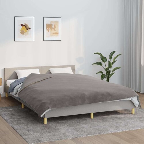  Teška deka s navlakom siva 200 x 225 cm 9 kg od tkanine Cijene
