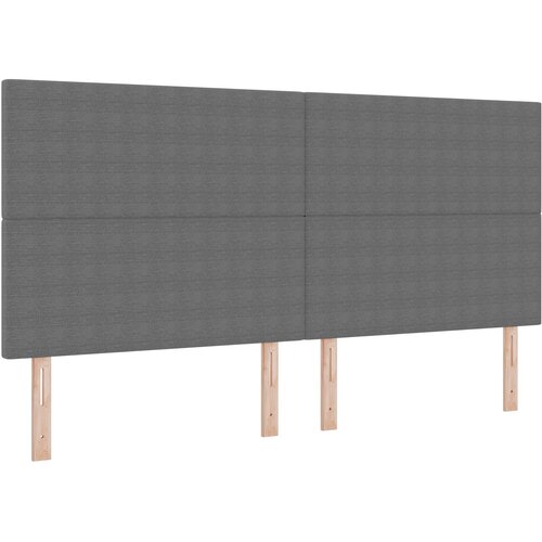 VidaXL Vzglavje Preprosto Oblikovanje Svetlo Siva 200 cm Korduroj Tkanina, (22051165) Slike