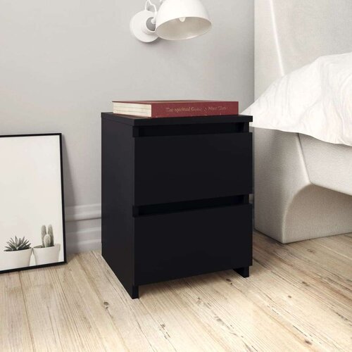 vidaXL Noćni ormarići 2 kom crni 30 x 30 x 40 cm od iverice Cene