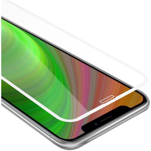 Cadorabo Zaščitna folija za celoten zaslon, združljiva z Apple iPhone XR - Zaščitna folija za transparentna z belo - Zaščitno steklo s kaljenim zaslonom s trdoto 9H in 3D dotikom, (20604654) Cene
