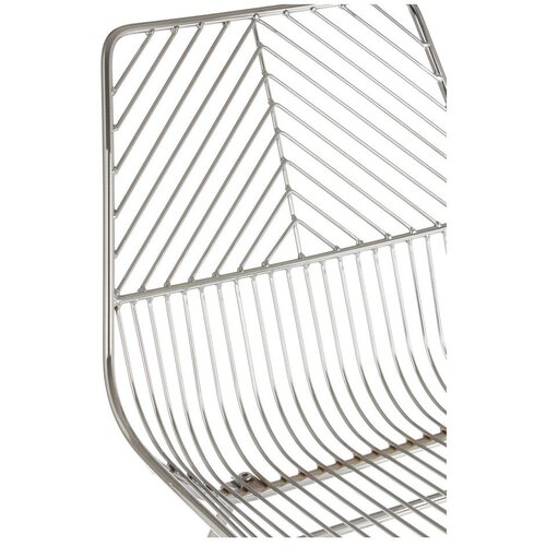 Premier Housewares Kovinski jedilni stol v srebrni barvi District &amp;ndash; Slike