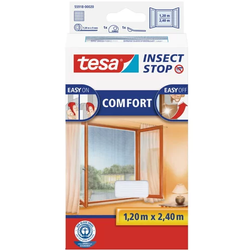 Tesa insect Stop Mrežica za zaštitu od insekata Comfort (Boja tkanine: Bijele boje, D x Š: 240 x 120 cm)