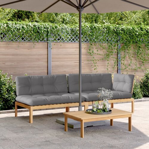 vidaXL 3-dijelni set vrtnih sofa od paleta s jastucima od drva bagrema Cene