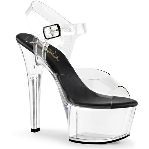 Pleaser USA Pleaser Aspire-608 Clear-Black/Clear 36 Slike