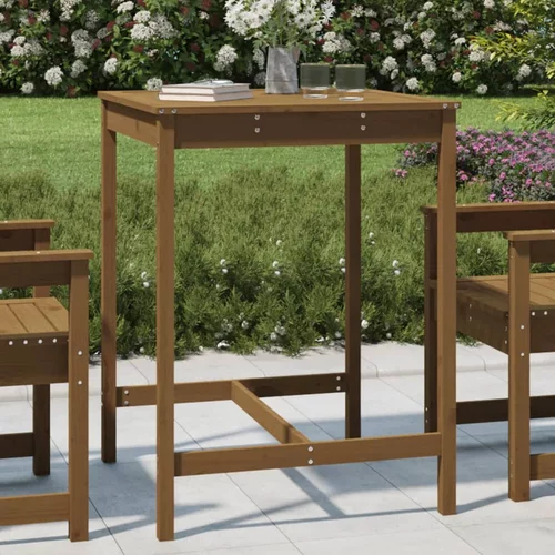  Vrtni stol boja meda 82,5 x 82,5 x 110 cm od masivne borovine