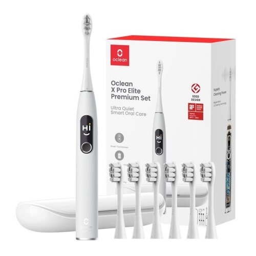 Oclean Električna zobna &scaron;četka X Pro Elite Set Premium set, Siva, Sonični motor Cene