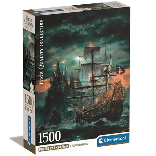 Clementoni Piratski brod 1500-dijelni HQC puzzle 59,5x84,5cm - Cene