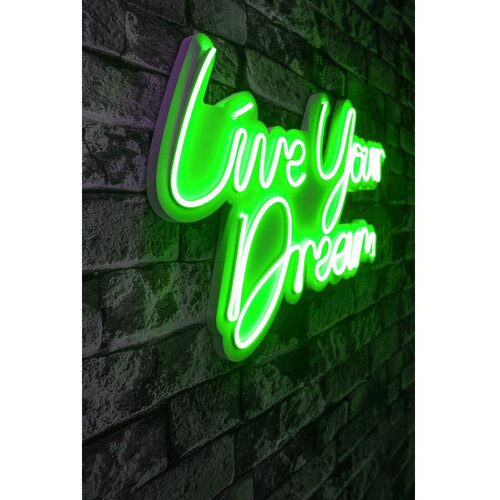 Wallity Dekorativna plastična LED rasveta Live Your Dream Green Cene
