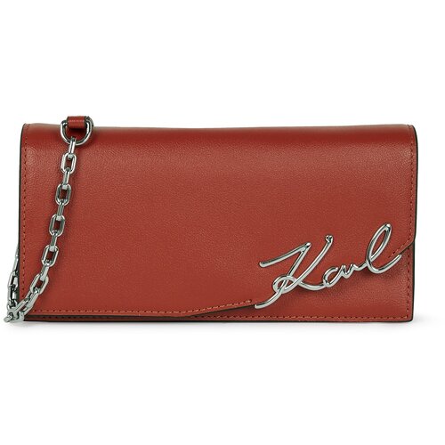 Karl Lagerfeld Torba preko ramena hrđavo crvena / srebro Slike