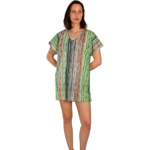 AKER Kaftan za plažu Striped zeleni Cene