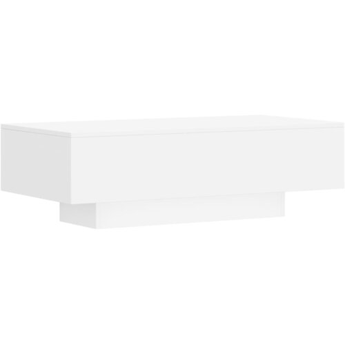 Maison Chic Klubska mizica - kavna mizica - Nizka mizica bela 100x49,5x31 cm inženirski les, (21754075) Cene