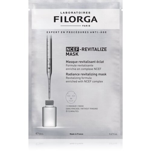 Filorga NCEF -REVITALIZE SHEET MASK revitalizacijska maska za osvetlitev kože 20 ml Slike