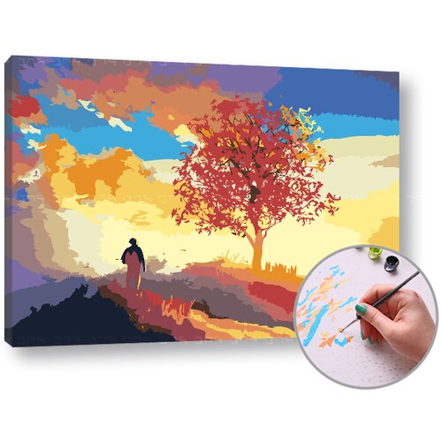 Artmie slikanje brojevima POD DRVO 60x40 cm Slike