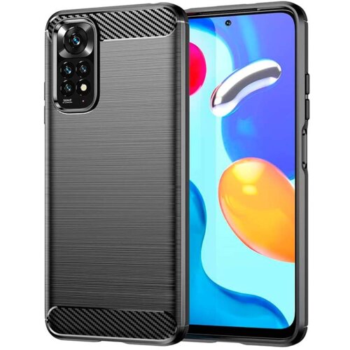  ovitek za xiaomi redmi note 11 pro / 11 pro plus - mat carbon črn Slike