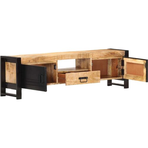vidaXL TV omarica 140x30x40 cm robusten mangov les Cene